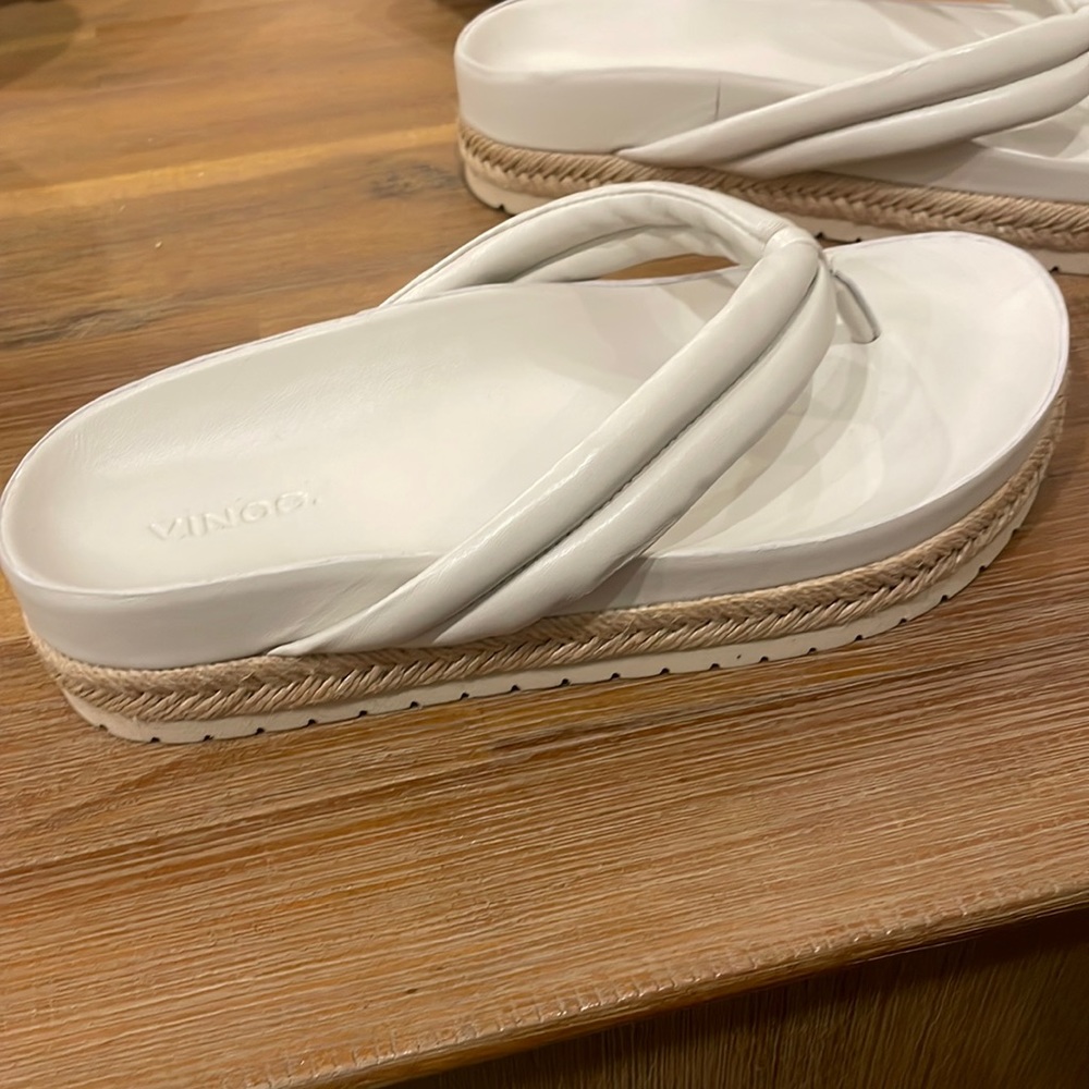 Brand New in Box- Vince Forest platform thong sandals